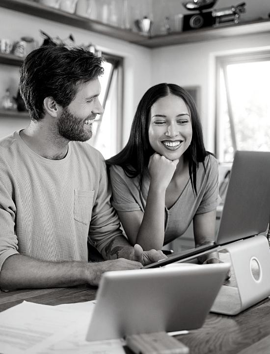 smiling couple