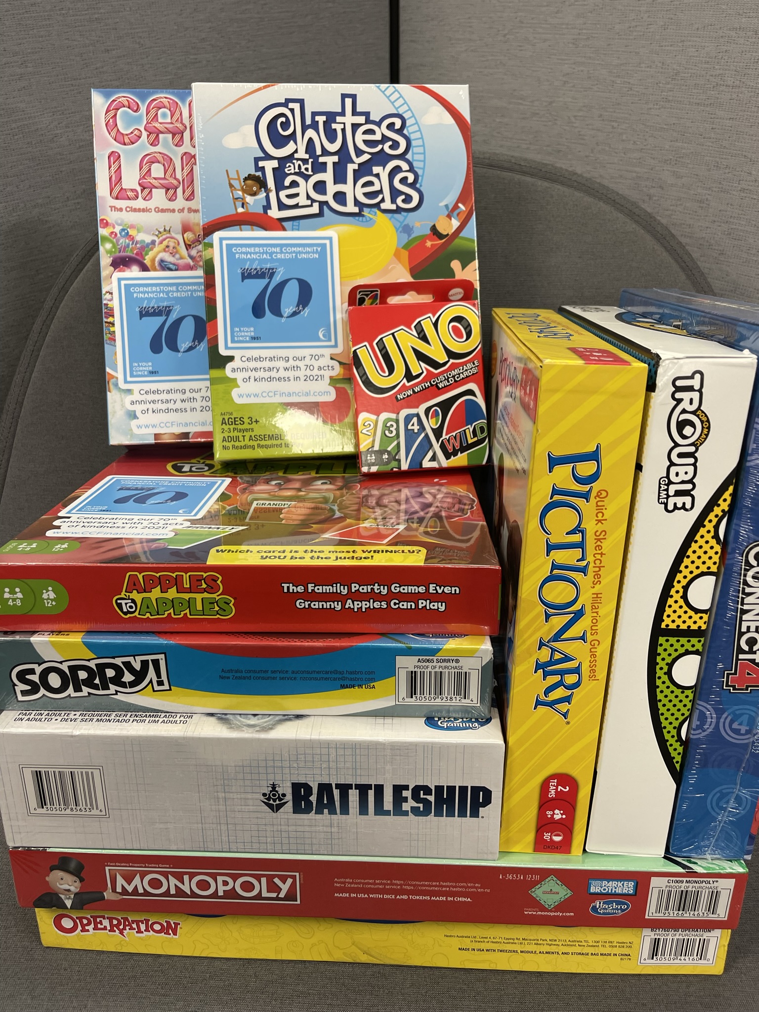 Donated family games