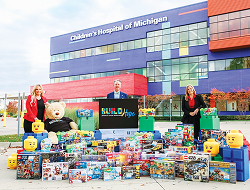 CCF staff with donated toys