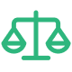 balancing scale icon illustration