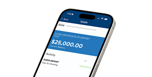 mobile phone showing CD